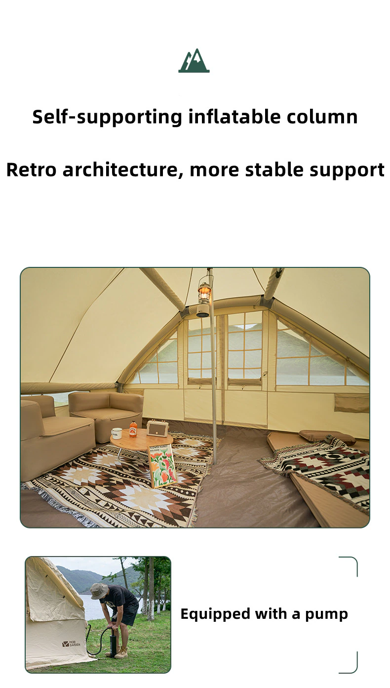 Exquisite Camping Outdoor Inflatable Tent Camping Thickened Cotton 5-8 Person Cabin Tent Era 260 Exquisite Camping Outdoor Inflatable Tent Camping Thickened Cotton 5-8 Person Cabin Tent Era 260