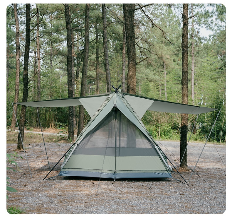 5-8 People Backpacking Tent Outdoor Camping Double Layer Flying Bird Tent Oil Green Waterproof 210D Polyester Oxford 5-8 People Backpacking Tent Outdoor Camping Double Layer Flying Bird Tent Oil Green Waterproof 210D Polyester Oxford