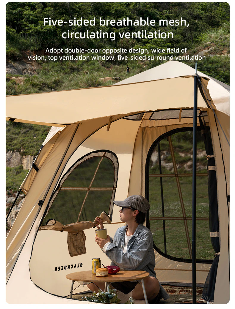 Automatic Tent 3-4 Person Camping Tent,Easy Instant Se tup Portable Backpacking for Sun Shelter,Travelling