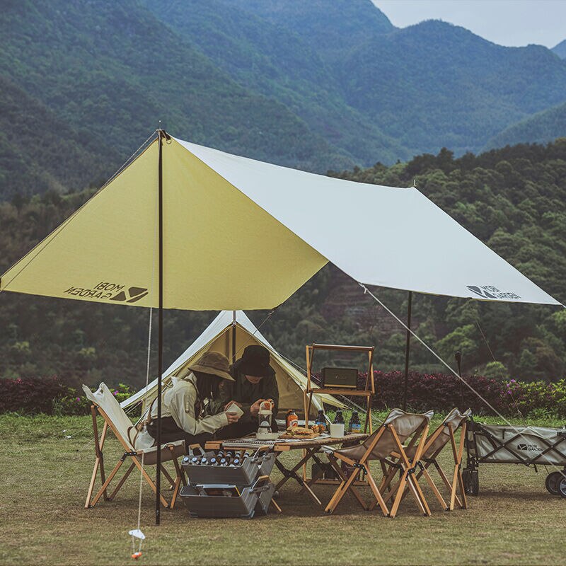 Pergola Outdoor Rain-Proof Sun-Proof and UV-Proof Light Luxury Camping Cotton Canopy Era Pergola
