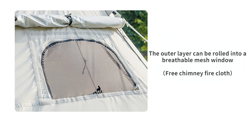 Nature Hike Camping Tent Pyramid Extra Thick with Snow Skirt Windproof Beach Tent Oxford Version Camping Equipment 1 Sold