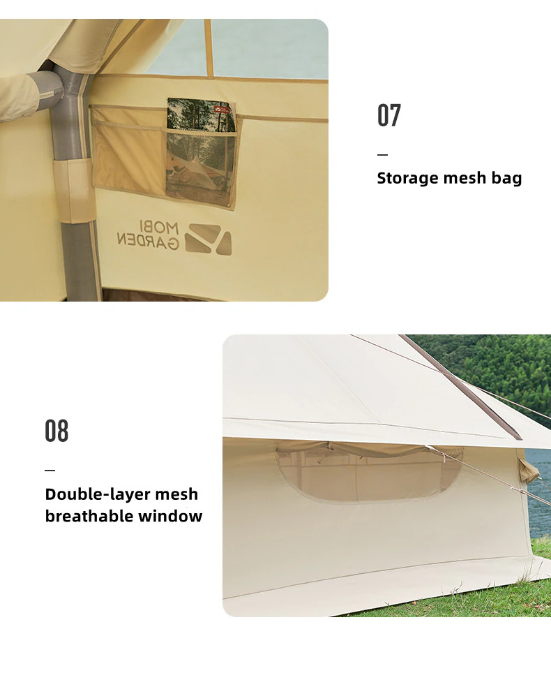 Exquisite Camping Outdoor Inflatable Tent Camping Thickened Cotton 5-8 Person Cabin Tent Era 260 Exquisite Camping Outdoor Inflatable Tent Camping Thickened Cotton 5-8 Person Cabin Tent Era 260