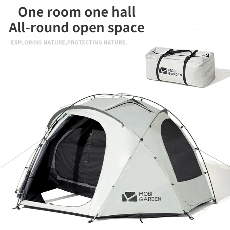Nature Hike Outdoor Camping Tent Large Space Windproof Rain Proof Ventilation Camping Equipment Tourist Tents