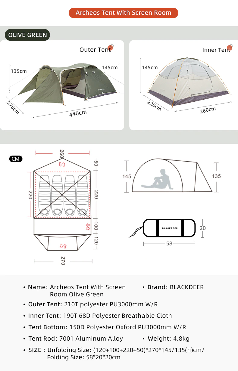 Archeos 2-3 People Backpacking Tent Outdoor Camping 4 Season Winter Skirt Tent Double Layer Waterproof Hiking Survival Archeos 2-3 People Backpacking Tent Outdoor Camping 4 Season Winter Skirt Tent Double Layer Waterproof Hiking Survival