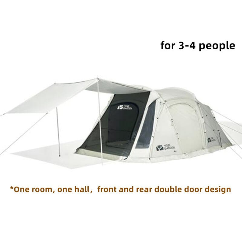 Outdoor Camping Tent Travel Family Windproof And Rainproof Aluminum Pole Multi-Person Large Space Camp Tent Shelter
