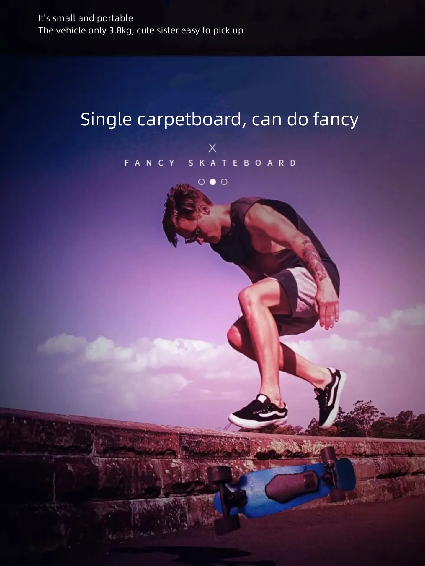 GryanFashion four-wheel scooter land Chong rapid descent electric small fish board adult students office workers walk to commute