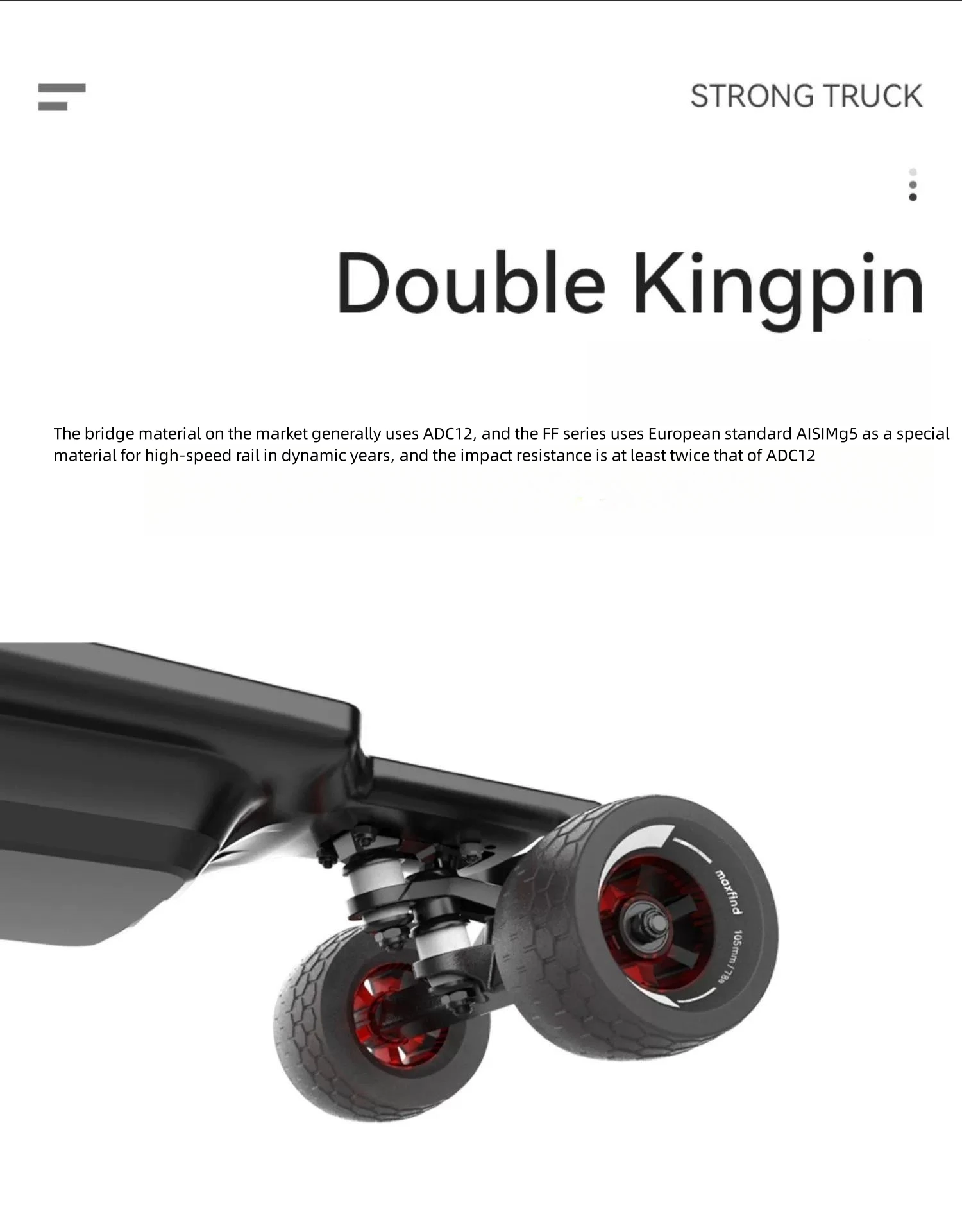 Maxfind new FF BELT electric scooter scooter all-terrain off-road dual drive remote control adult