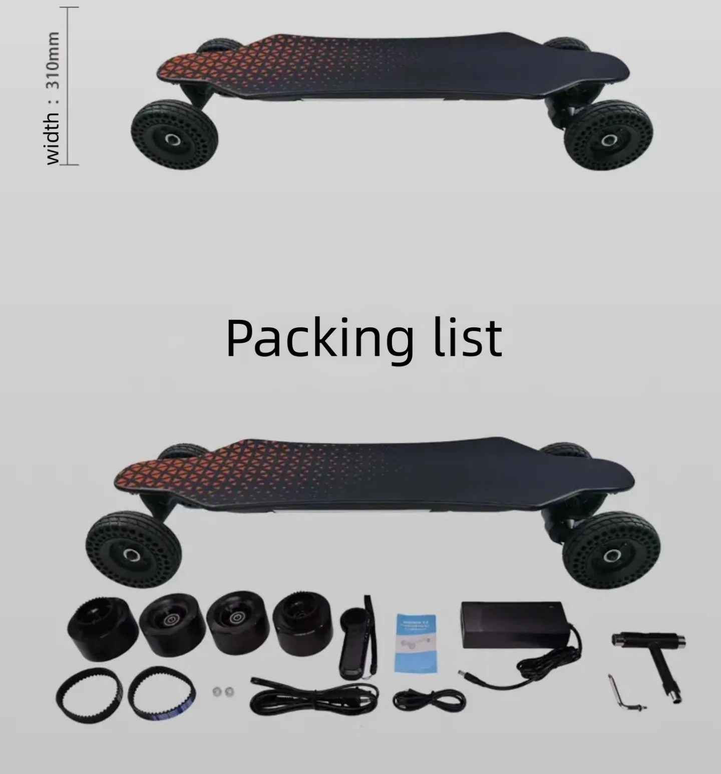 Gryan SUV Jupiter all-terrain electric scooter Electric land impact board replacement walking speed down waterproof skateboard