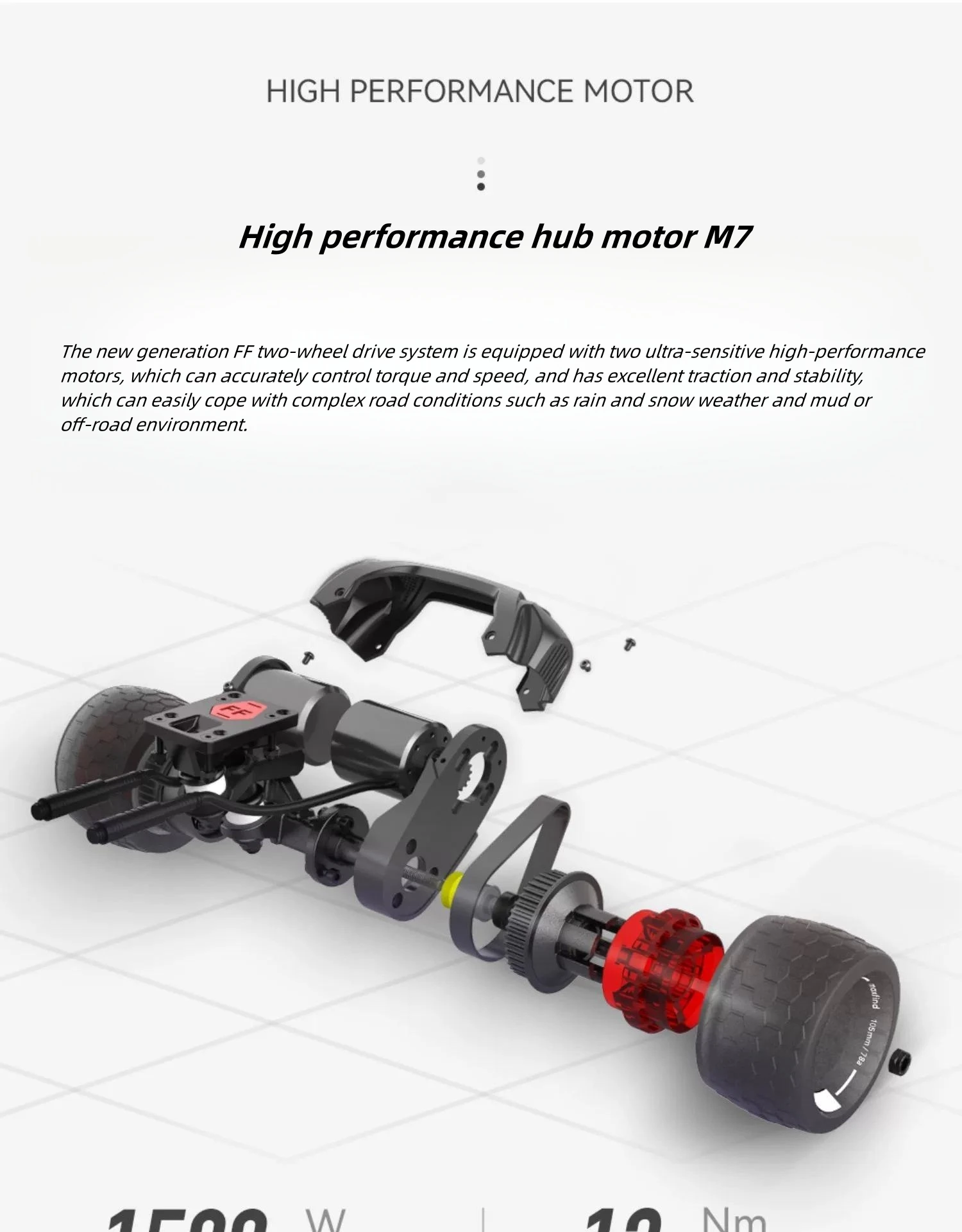 Maxfind new FF BELT electric scooter scooter all-terrain off-road dual drive remote control adult
