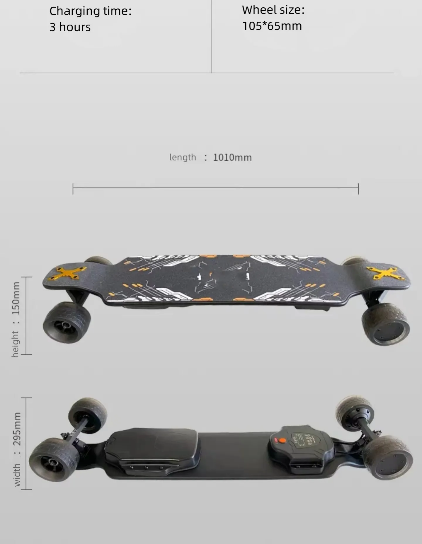 GryanOutdoor off-road electric skateboard four wheel adult work transport walking artifact balance car campus electric longboard