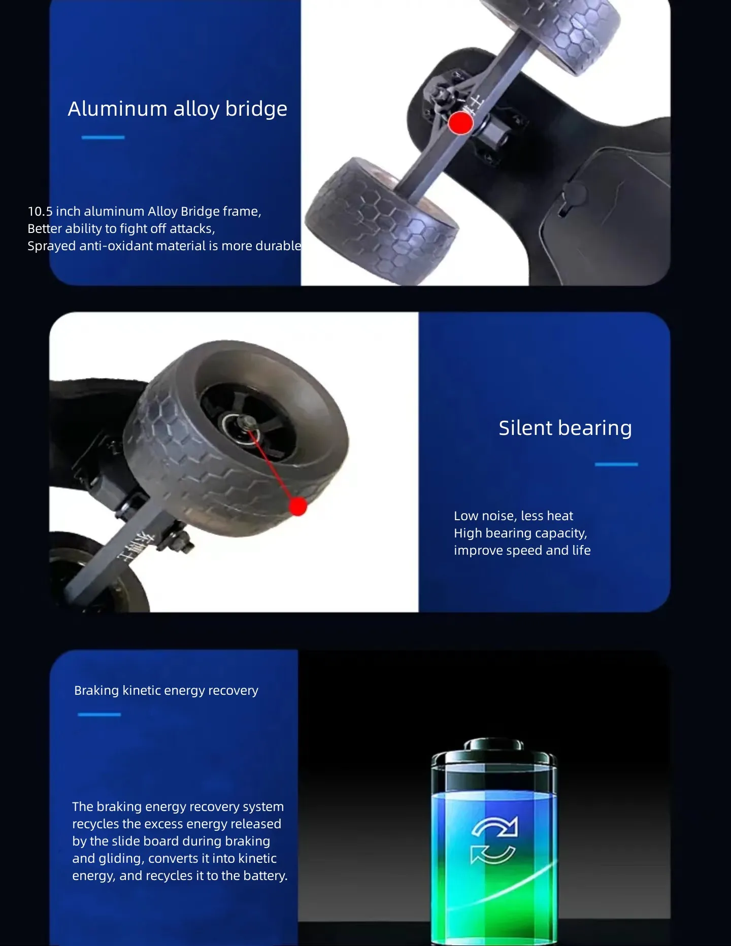 GryanOutdoor off-road electric skateboard four wheel adult work transport walking artifact balance car campus electric longboard