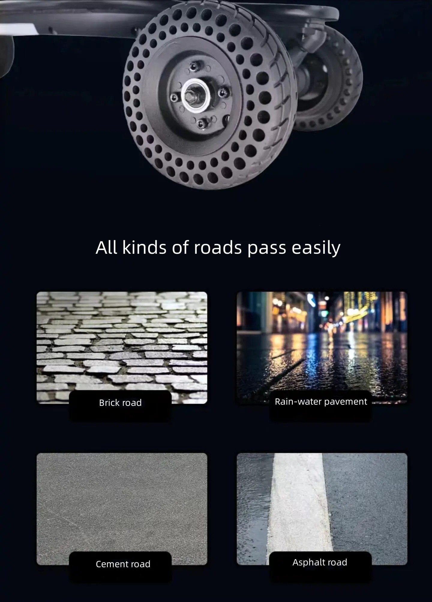 Gryan SUV Jupiter all-terrain electric scooter Electric land impact board replacement walking speed down waterproof skateboard