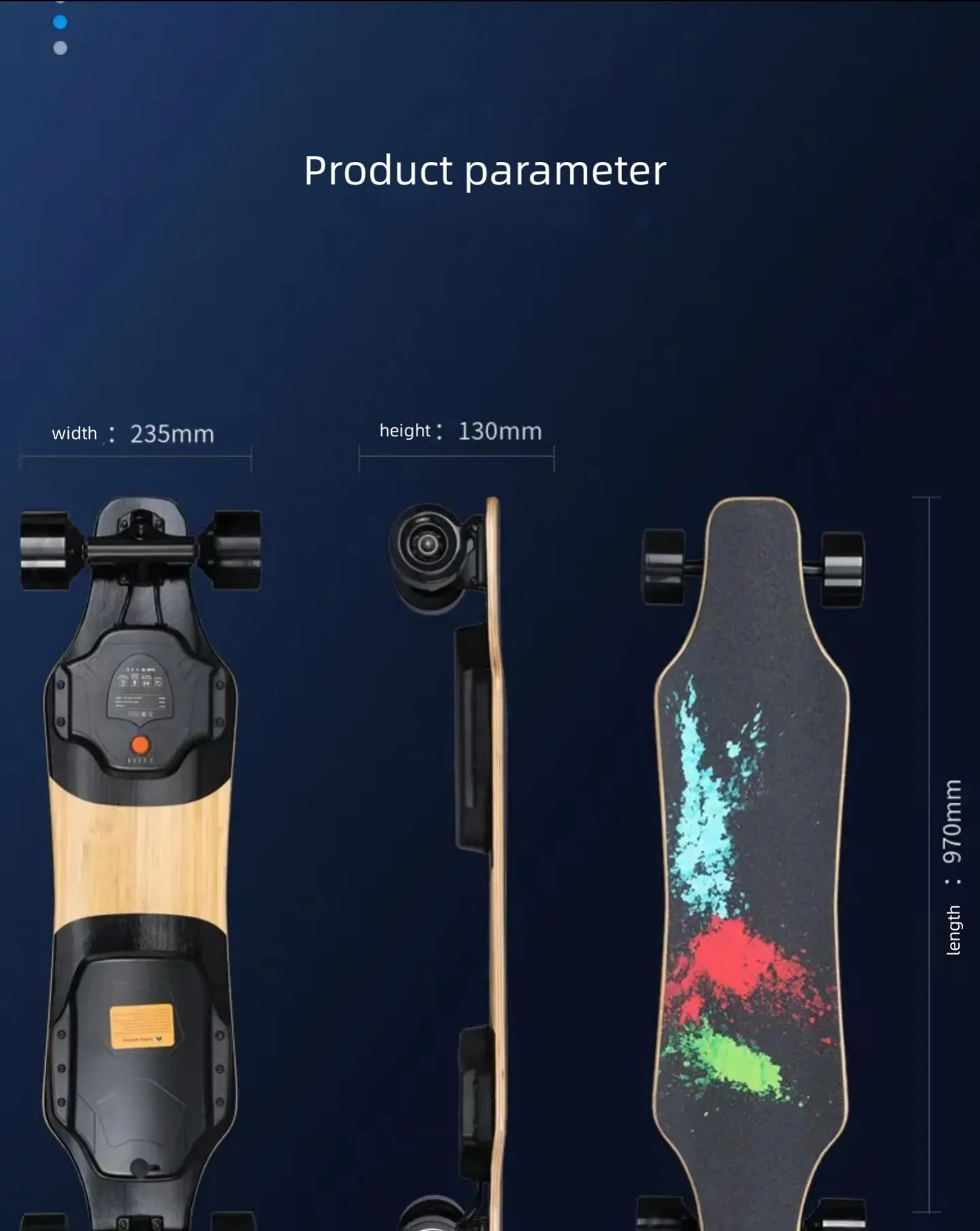 Gryan Aurora electric Scooter four-wheel land impact fast descent longboard campus walking brush street entry preferred