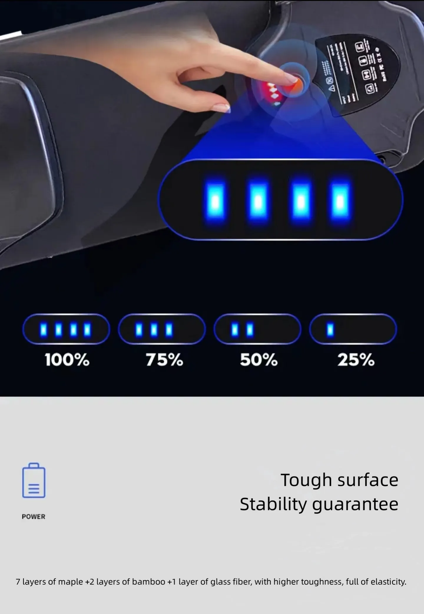 GryanOutdoor off-road electric skateboard four wheel adult work transport walking artifact balance car campus electric longboard