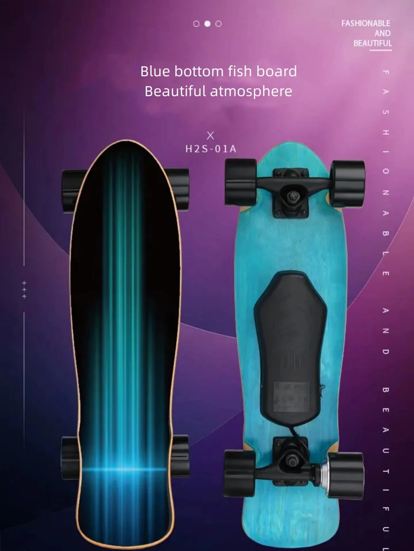 GryanFashion four-wheel scooter land Chong rapid descent electric small fish board adult students office workers walk to commute