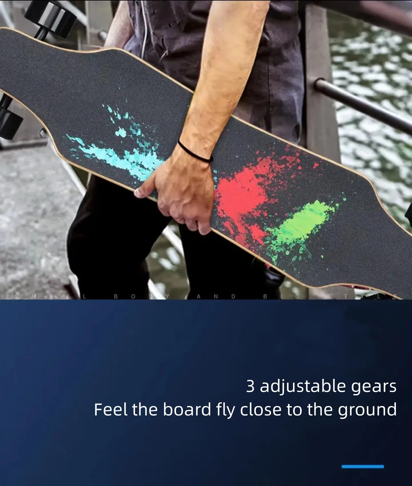 Gryan Aurora electric Scooter four-wheel land impact fast descent longboard campus walking brush street entry preferred
