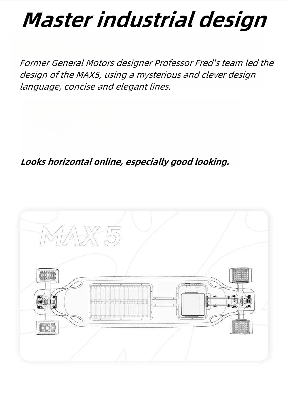 Maxfinds new Max5 series four-wheel electric skateboard remote control dual-drive adult commuter scooter