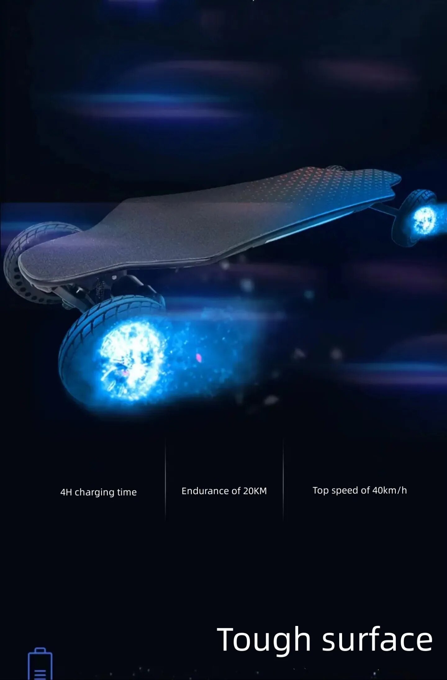 Gryan SUV Jupiter all-terrain electric scooter Electric land impact board replacement walking speed down waterproof skateboard
