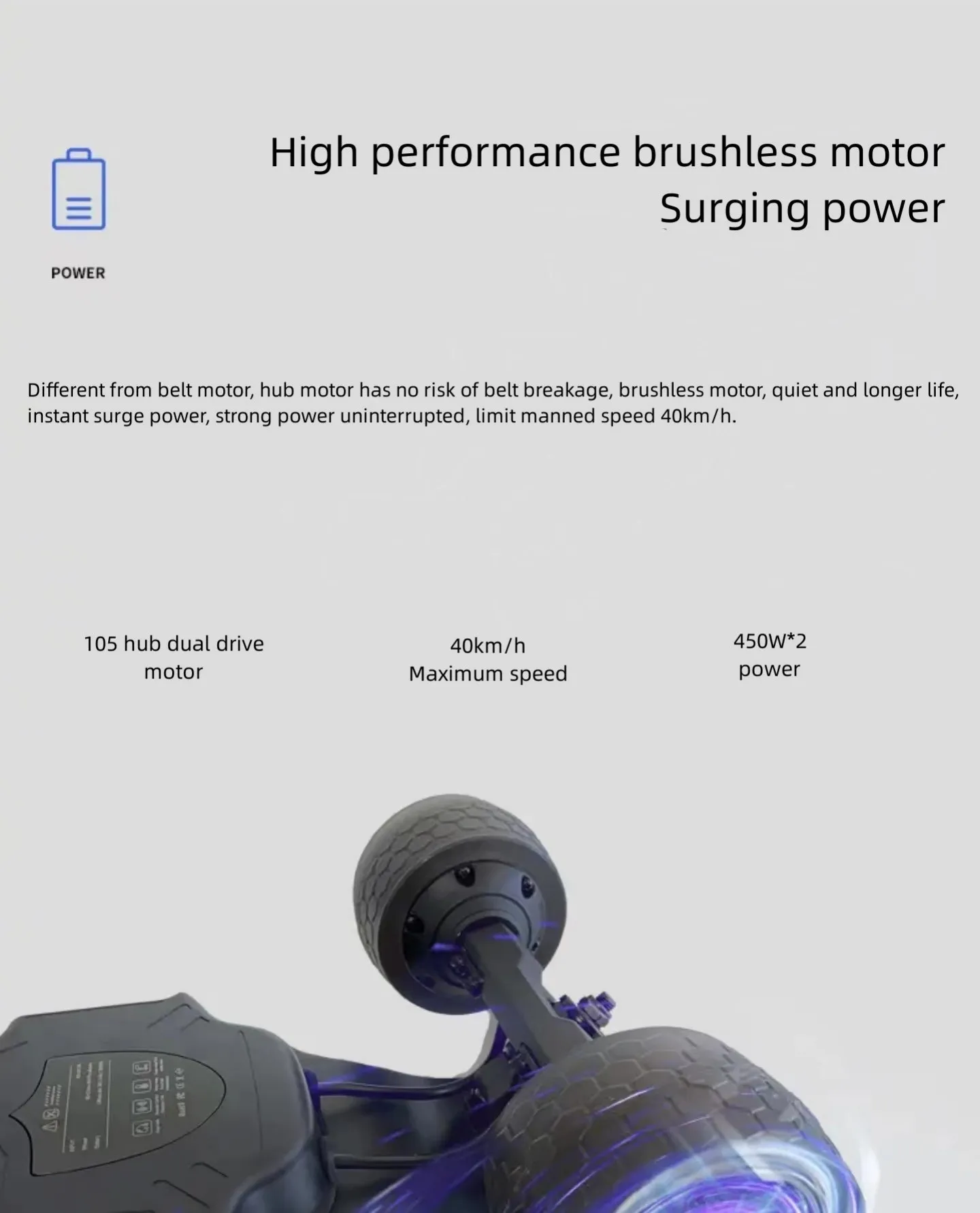 GryanOutdoor off-road electric skateboard four wheel adult work transport walking artifact balance car campus electric longboard