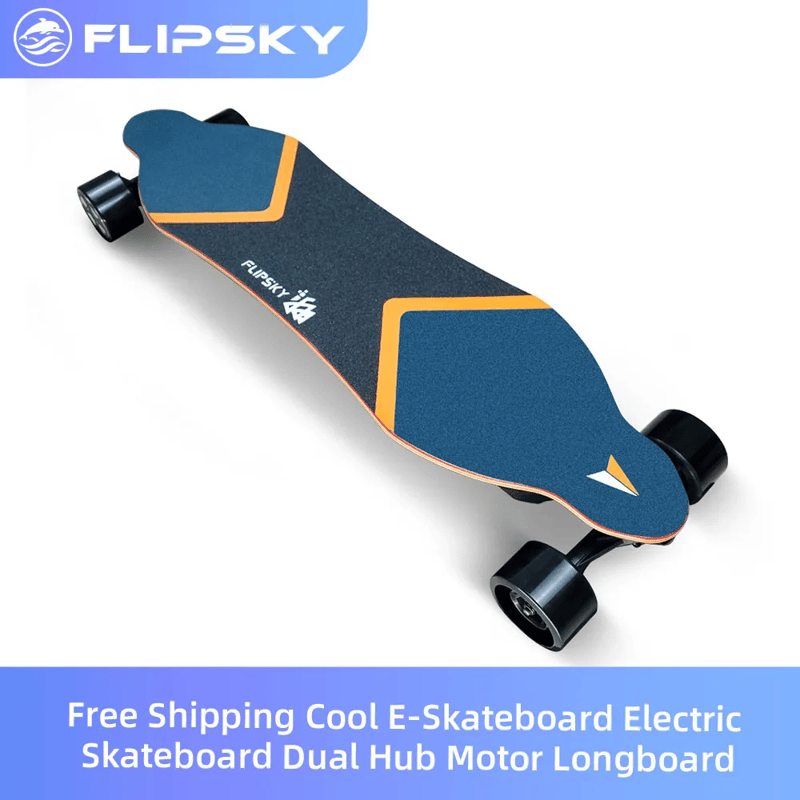 Free Shipping Cool E-Skateboard Electric Skateboard Dual Hub Motor Longboard with Battery and Remote controller sk8 Flipsky F1