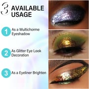 CHARMACY New 10 Color Multichrome Gel Eyeshadow Chameleon Shiny Gel Eyeshadows Flakes Gel Eye Makeup Duochrome Glitter Eye