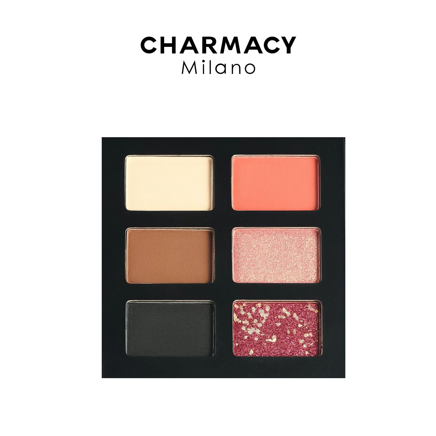 CHARMACY Glitter Matte Eyeshadow Palette 10 Pattern 3D Printing Eye Pigment Shadows Waterproof Longstay Eye Makeup Dropshipping