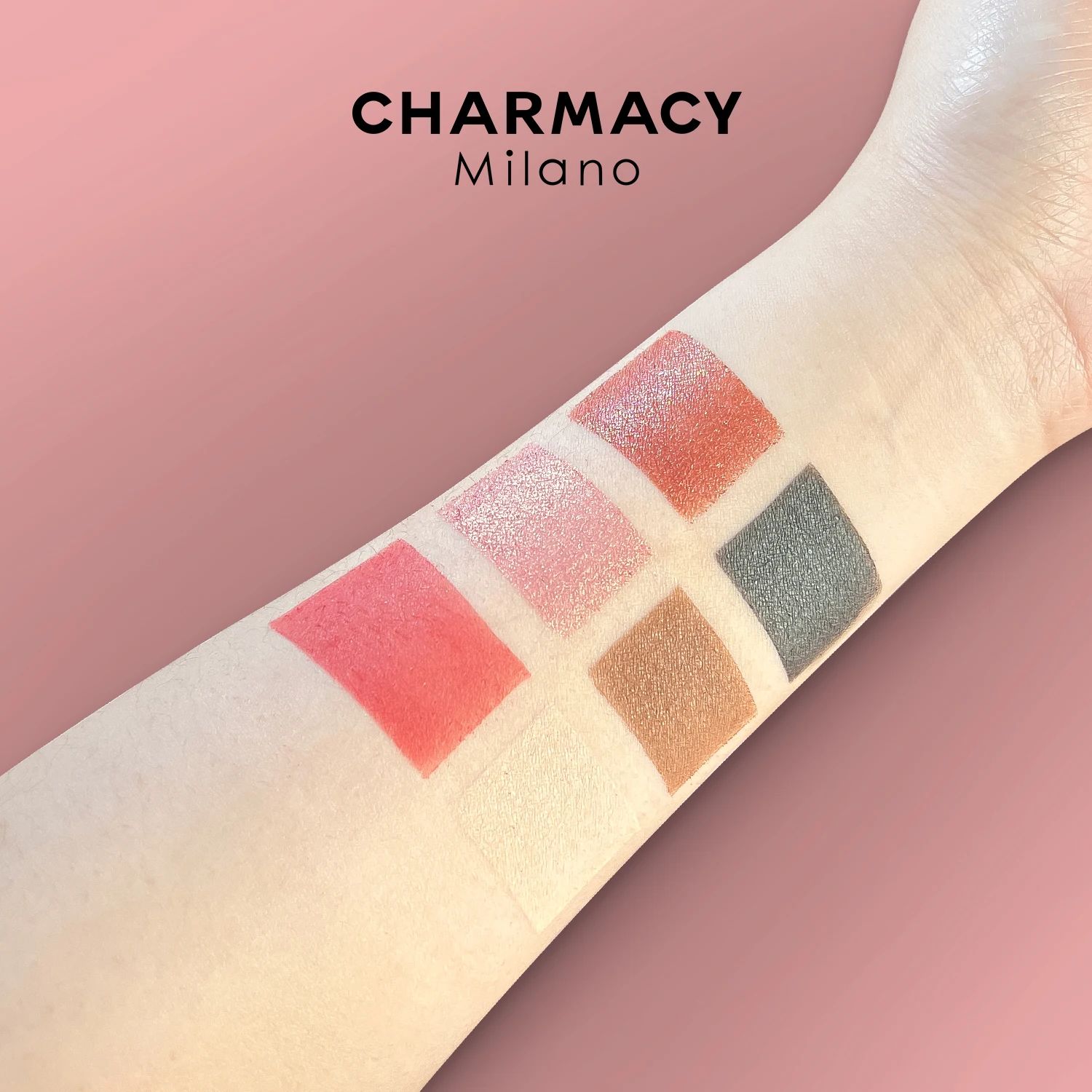 CHARMACY Glitter Matte Eyeshadow Palette 10 Pattern 3D Printing Eye Pigment Shadows Waterproof Longstay Eye Makeup Dropshipping