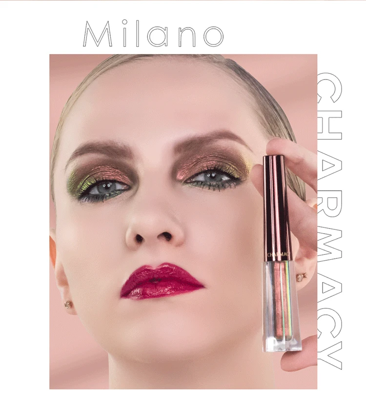 CHARMACY Liquid Duochrome Eyeshadow Glitter Long-lasting Liquid Eyeshadows Waterproof Eye Shadow Professional Makeup Cosmetic