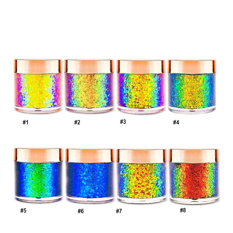 Chameleon Eyeshadow Metallic Powder Sequin Shiny High Gloss Pigment Eyeshadow Palette Eyes Makeup Party Cosmetic Glitter Sequin