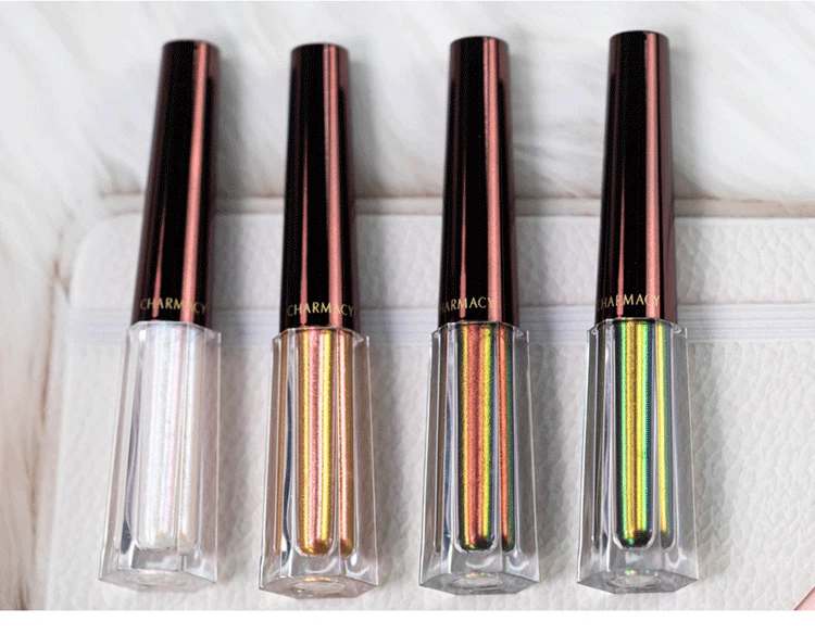 CHARMACY Liquid Duochrome Eyeshadow Glitter Long-lasting Liquid Eyeshadows Waterproof Eye Shadow Professional Makeup Cosmetic
