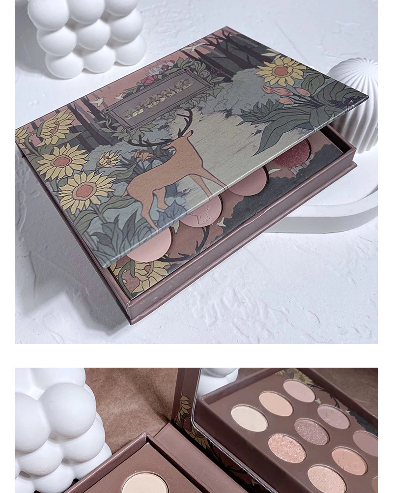 12 Color Eye Shadow Plate Pearlescent Shimmer Eye Shadow Makeup Palette Eye Shadow Beauty Glazed