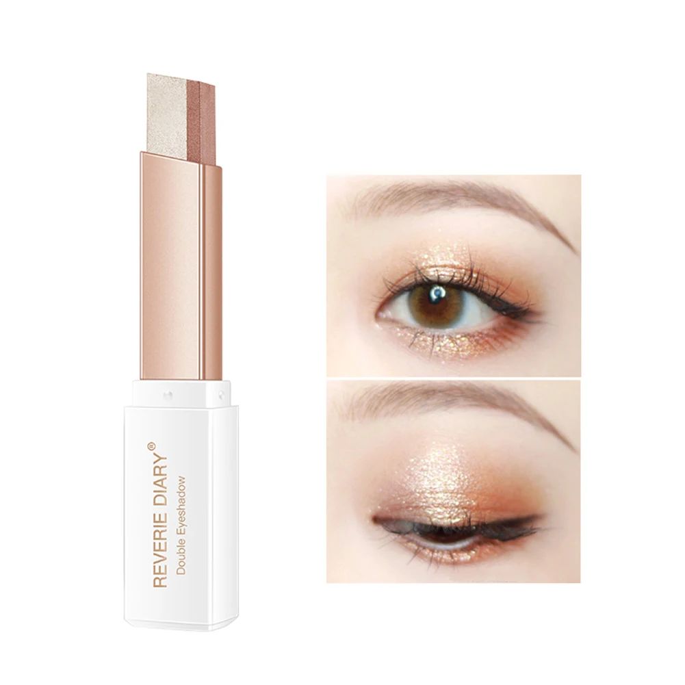 Korean Cosmetics Two Tone Eyeshadow Bar Makeup Eyeshadow Stick Eye Shadow Pencil Pen Beauty Tool NEW