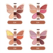 Brand 6 colors Eyeshadow palette butterfly Eye shadow lucky Koi Pearl Sequins Glitter Matte Makeup plate glitter eyeshadow