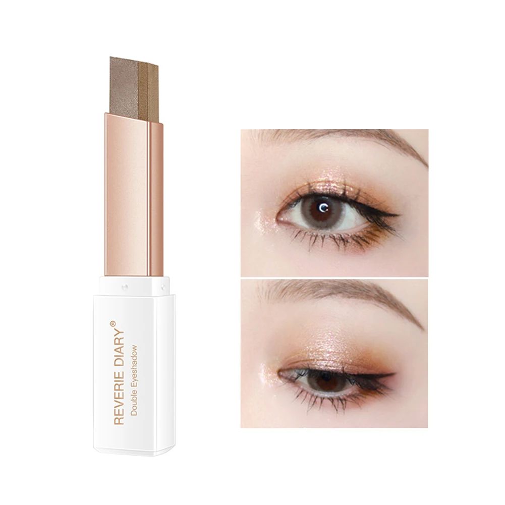 Korean Cosmetics Two Tone Eyeshadow Bar Makeup Eyeshadow Stick Eye Shadow Pencil Pen Beauty Tool NEW