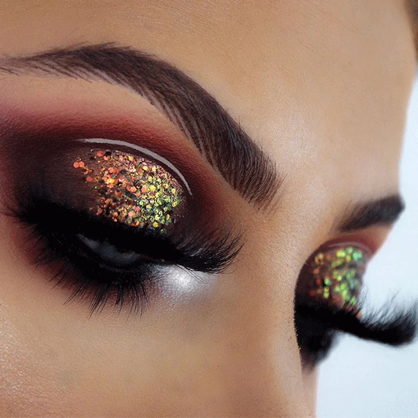 Chameleon Eyeshadow Metallic Powder Sequin Shiny High Gloss Pigment Eyeshadow Palette Eyes Makeup Party Cosmetic Glitter Sequin