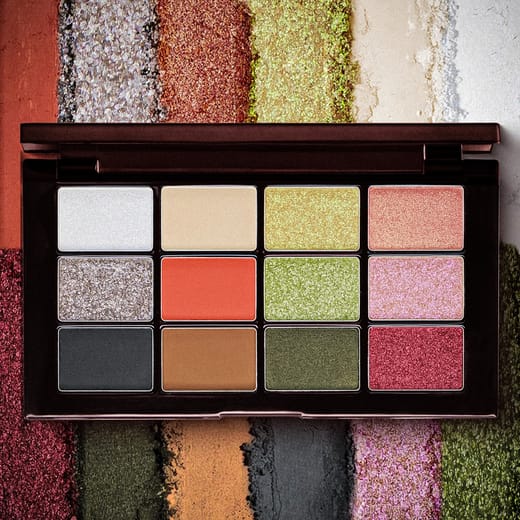 CHARMACY Twelve-color Eyeshadow Palette Diamond Shiny High-gloss Long-lasting Optical Color-changing Women's Fashion Makeup