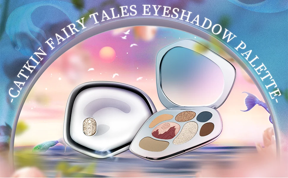 CATKIN Eyeshadow Blush Full Face Matte Shimmer Glitter High Pigmented Face Highlighter Shading Powder