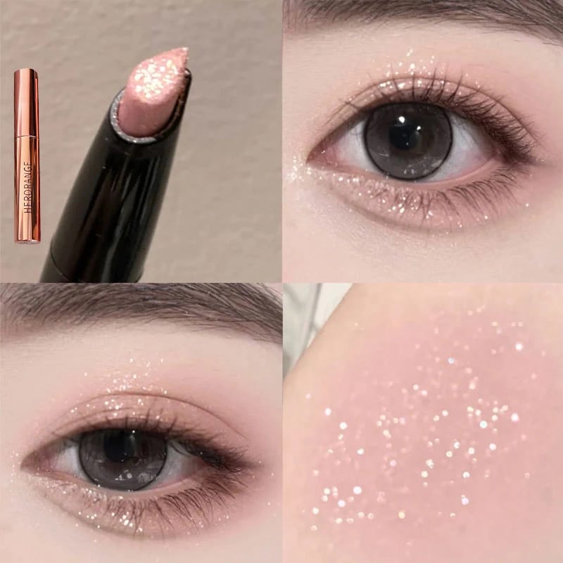 Pearlescent Eye Shadow Stick Shimmering Clear Sparkle Diamond Lying Silkworm Pencil Long Lasting Glitter for Eyes Korean Makeup