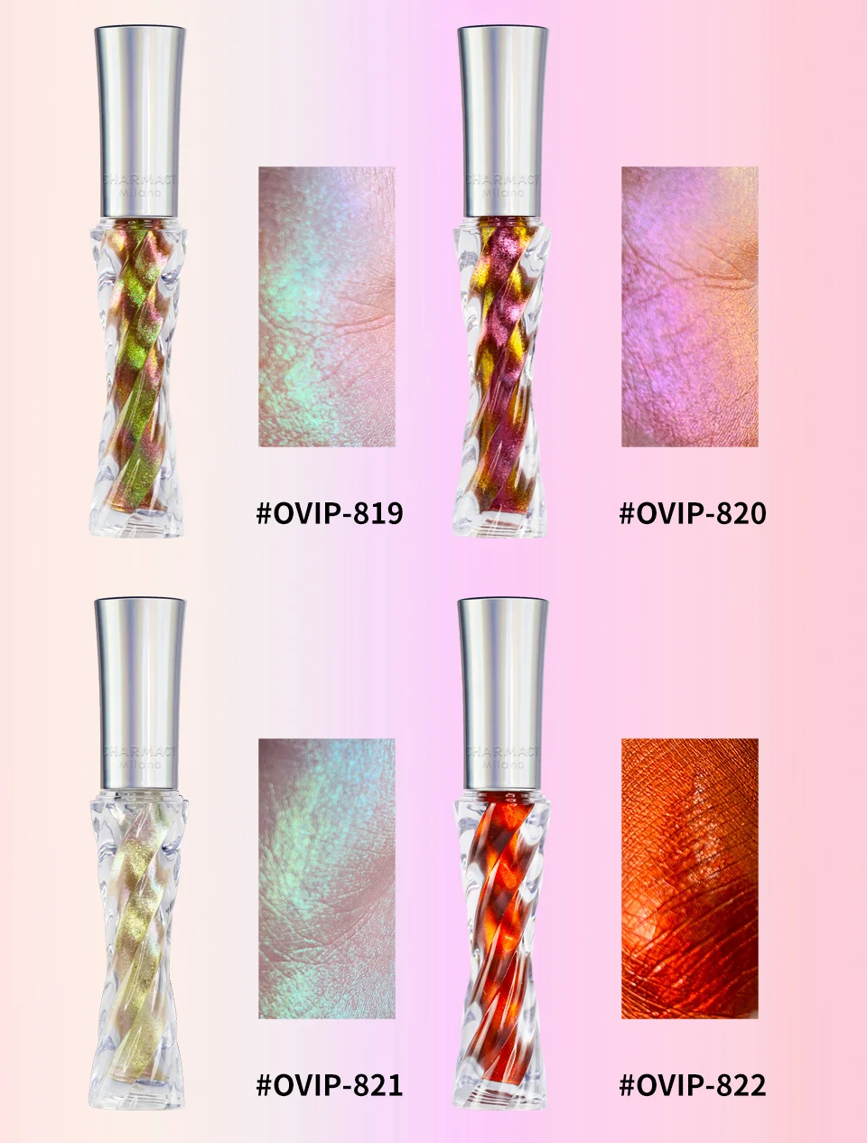 CHARMACY Glitter Professional Eyeshadow Chameleon Liquid Eyeshadow Shiny Long-lasting Eye Shadow High Quality Makeup Cosmetic