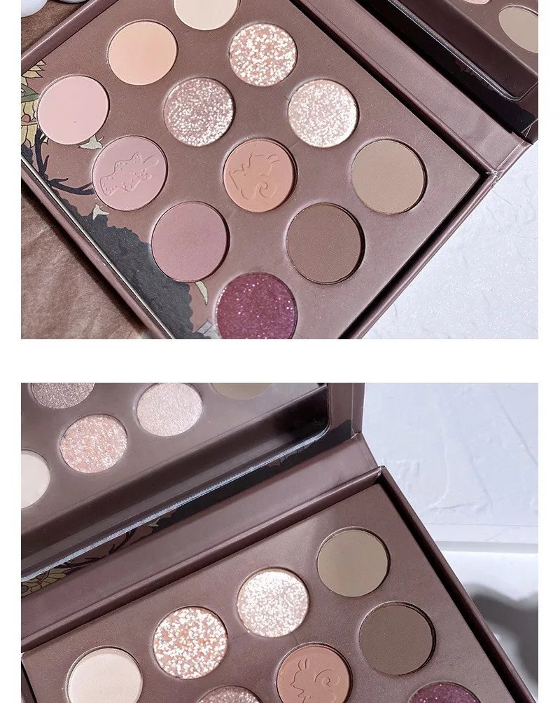 12 Color Eye Shadow Plate Pearlescent Shimmer Eye Shadow Makeup Palette Eye Shadow Beauty Glazed