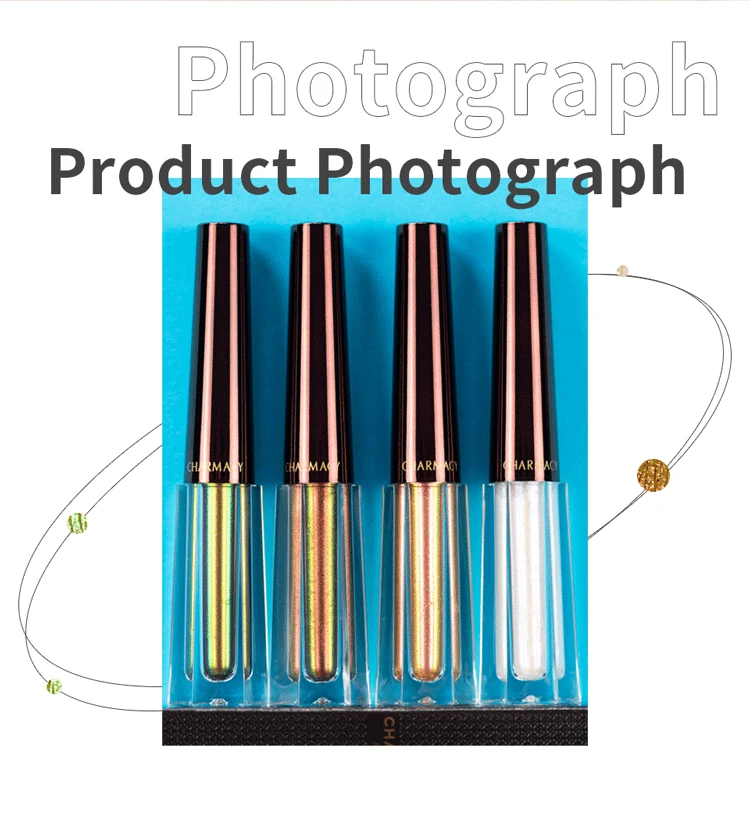CHARMACY Liquid Duochrome Eyeshadow Glitter Long-lasting Liquid Eyeshadows Waterproof Eye Shadow Professional Makeup Cosmetic