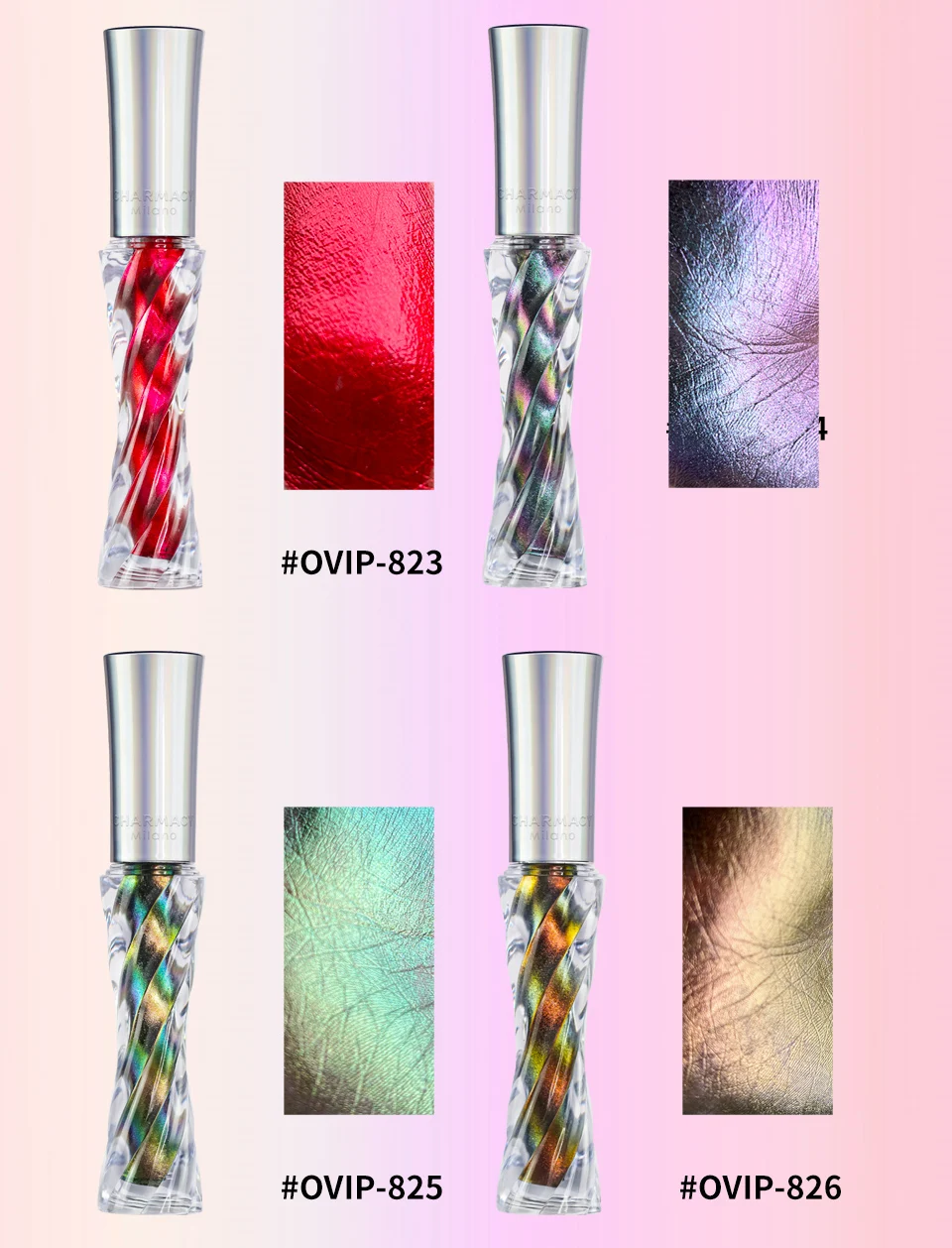 CHARMACY Glitter Professional Eyeshadow Chameleon Liquid Eyeshadow Shiny Long-lasting Eye Shadow High Quality Makeup Cosmetic