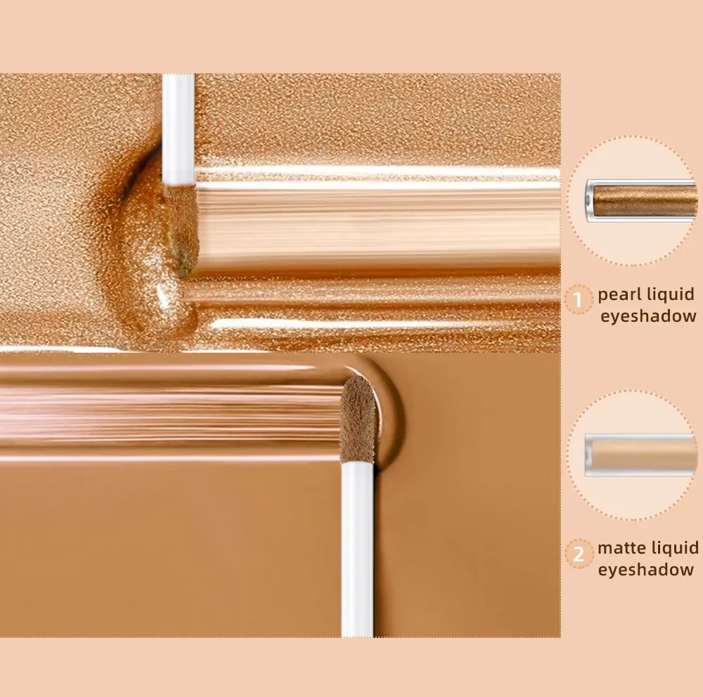 2 In 1 Stick Pearly Matte Eyeshadow Cream Smooth Nude Eye Makeup Liquid Contour Shadow Stick Waterproof Shimmer High Light Pen
