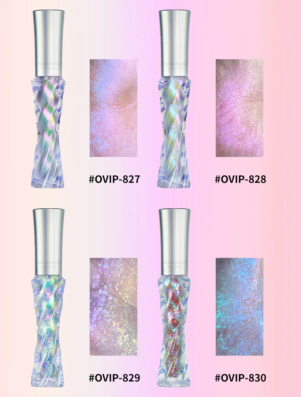 CHARMACY Glitter Professional Eyeshadow Chameleon Liquid Eyeshadow Shiny Long-lasting Eye Shadow High Quality Makeup Cosmetic