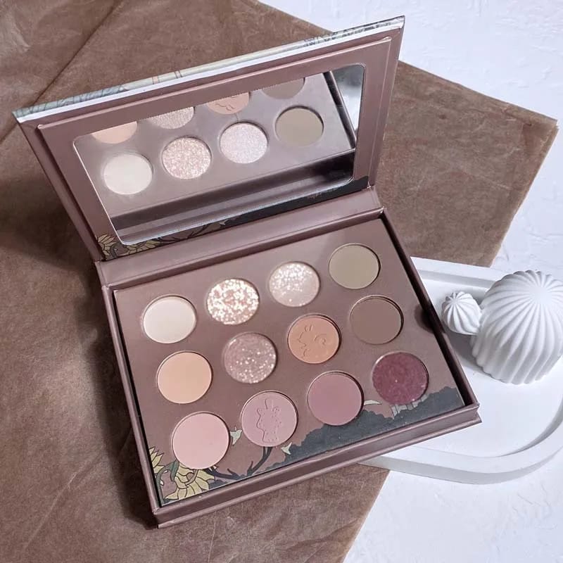 12 Color Eye Shadow Plate Pearlescent Shimmer Eye Shadow Makeup Palette Eye Shadow Beauty Glazed