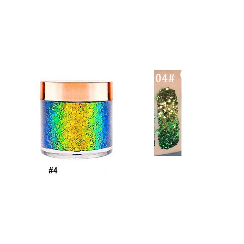 Chameleon Eyeshadow Metallic Powder Sequin Shiny High Gloss Pigment Eyeshadow Palette Eyes Makeup Party Cosmetic Glitter Sequin