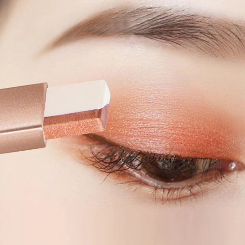 Korean Cosmetics Two Tone Eyeshadow Bar Makeup Eyeshadow Stick Eye Shadow Pencil Pen Beauty Tool NEW