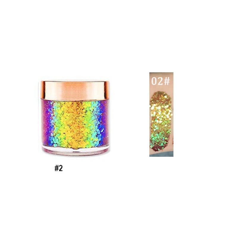 Chameleon Eyeshadow Metallic Powder Sequin Shiny High Gloss Pigment Eyeshadow Palette Eyes Makeup Party Cosmetic Glitter Sequin