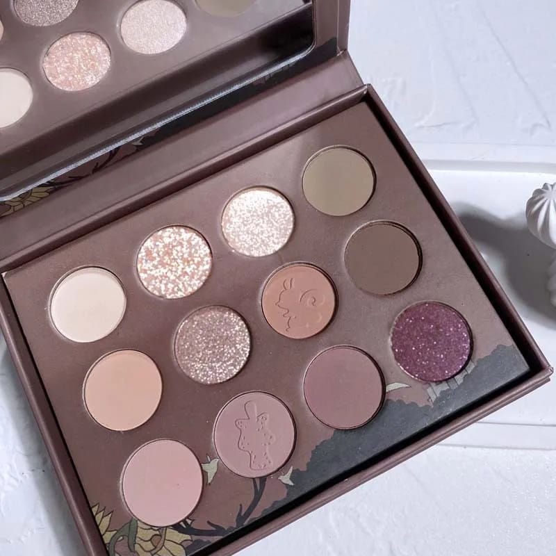 12 Color Eye Shadow Plate Pearlescent Shimmer Eye Shadow Makeup Palette Eye Shadow Beauty Glazed
