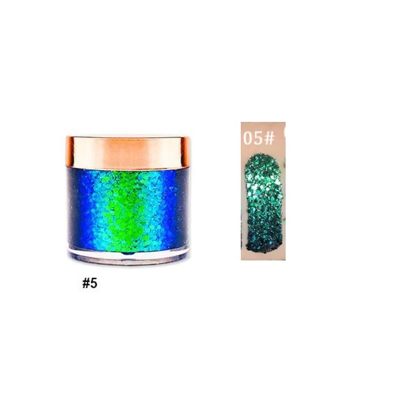 Chameleon Eyeshadow Metallic Powder Sequin Shiny High Gloss Pigment Eyeshadow Palette Eyes Makeup Party Cosmetic Glitter Sequin